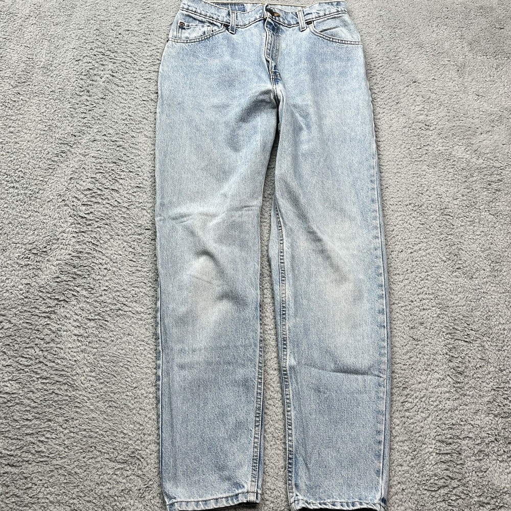 Levi's 551 Blue Jeans Womens 12 Med Relaxed Vintage 90s Boyfriend Jeans USA Made